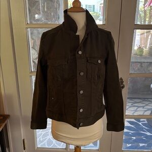 Excellent Dark Green Button-Up Jacket